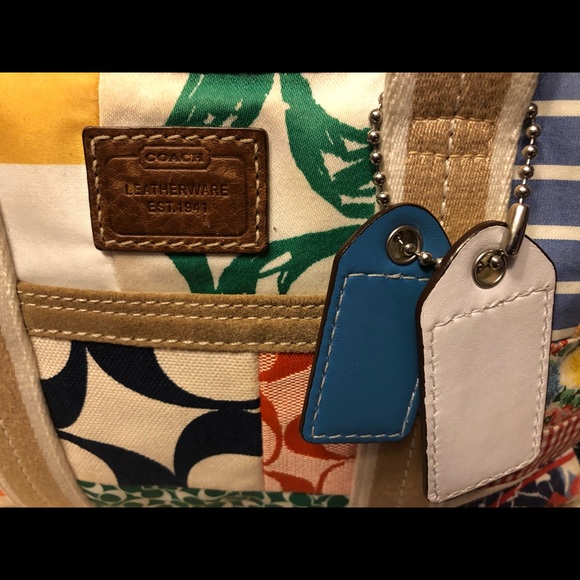 COACH  colorful Handbag. - Picture 2 of 4